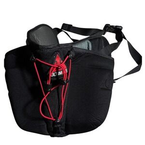 Ultimate Direction Running Hydration Belt Black Red Bungee Waist Pack Trail Run